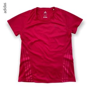 ADIDAS Pink Climacool Supernova Short Sleeve Top Size Medium